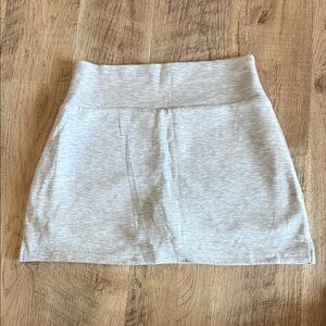 Chic Light Gray Mini Skirt